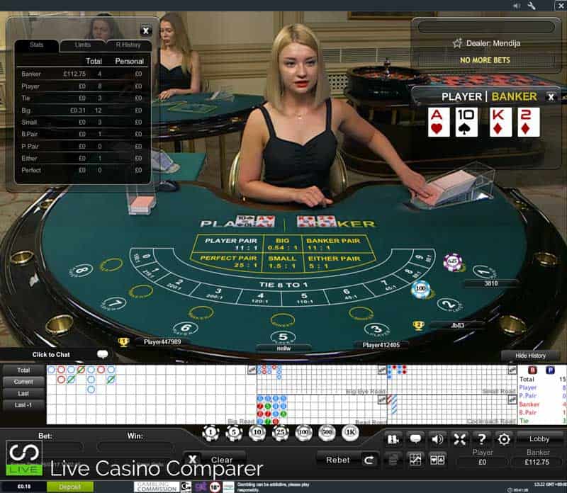 Playtech Multi Seat Baccarat