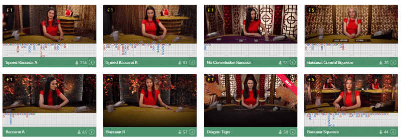 Evolution Live Baccarat