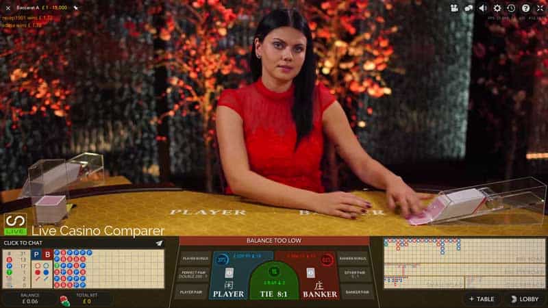 Evolution Single Player Live Bacacrat