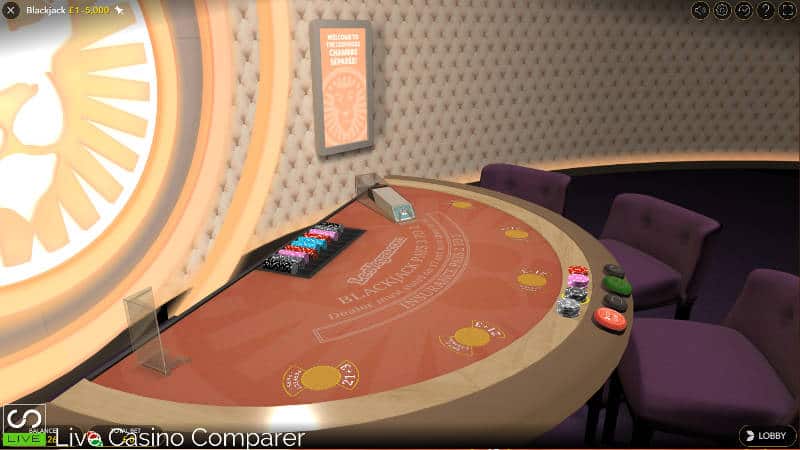 evolution First Person Blackjack at Leo Vegas