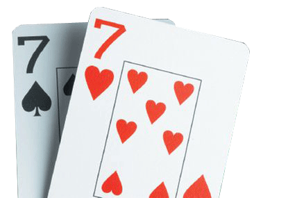 Blackjack Side bets - Image of red/black 7's perfect pair